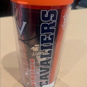 Virginia Cavaliers Tumbler with Orange Lid 16oz